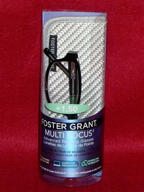 Foster Grant Multi Focus Advance Reading Glasses Hd0715 53 X 16-140 PD ...