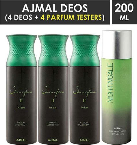 Buy AJMAL 3 SACRIFICE II FOR HIM FOR MEN & 1 NIGHTINGALE FOR MEN ...
