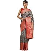Silk Zone Women's Heavy Banarasi Art Silk Saree With Unstitched Blouse ...