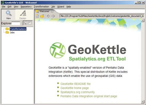 GIS-Lab: GeoKettle. Первые шаги