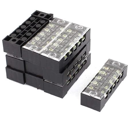 KTM Healthcare® 10 Pcs 600V 15A 5P Screw Barrier Terminal Block Cable ...