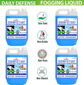 ECOSOFT AYURVEDA Disinfectant Fogging Sanitizer SOLUTION Liquid 4 Litre ...