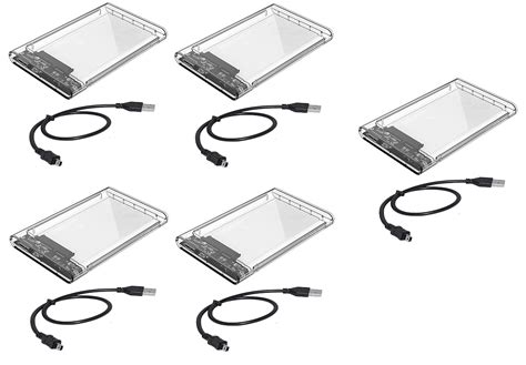 AdzMozi® USB 2.0 2.5 Inch SATA to USB External Hard Drive Enclosure HDD ...