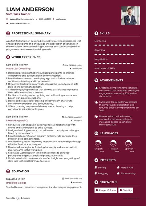10+ Soft Skills Trainer Resume Samples & Templates for 2025