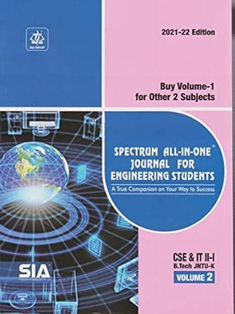 B.Tech II-Year I-Sem (CSE &IT) Volume-II Spectrum ALL IN ONE Journal ...