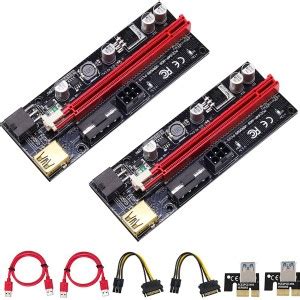 Verilux NVIDIA 2 Pack Pi+ VER009S Gold PCI-E 6Pin 1X to 16X Powered ...