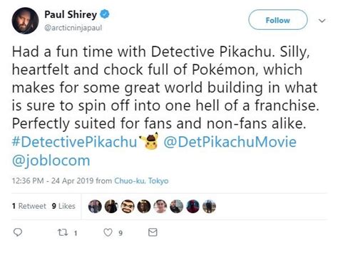 Pokemon Detective Pikachu First Reactions Twitter Roundup
