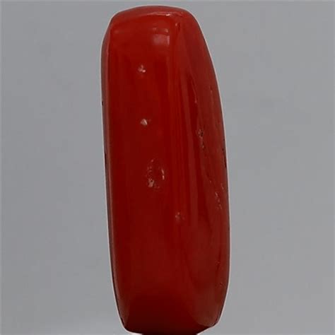 5 carat 5.5 ratti GII certified natural Italian cylindrical shape red ...
