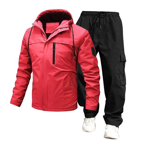 Dovford Men's Waterproof Golf Rain Suit Rain Gear Jacket and Pant ...