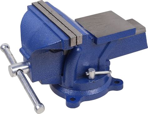 6" Heavy Duty Bench Vise, Pipe Vise Bench Vices with Anvil Swivel Table ...