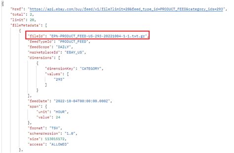Data Feed API 的图像结果
