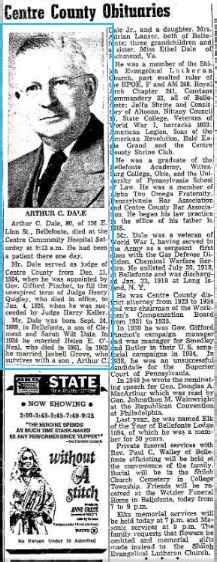 Centre Daily Times Obituary May 25, 1970 • FamilySearch