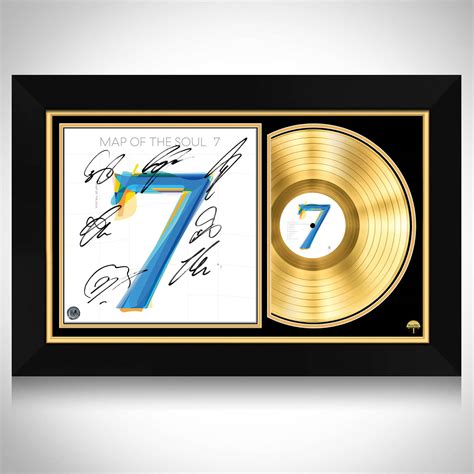 BTS - Map of the Soul: 7 Gold Shadow LP Limited Signature Edition Custom Frame | RARE-T