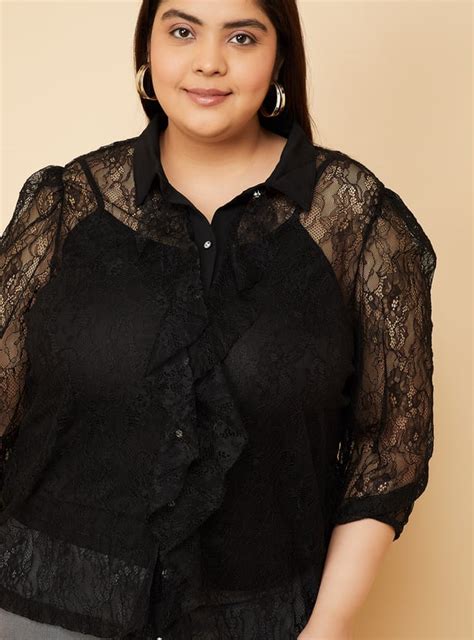 Buy Women Lace Blouse with Camisole Online at just Rs. 1199.0 ...