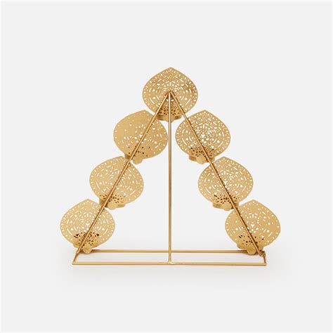 Mayur 4 Layered Leaf Tea Light Holder – DecorTwist
