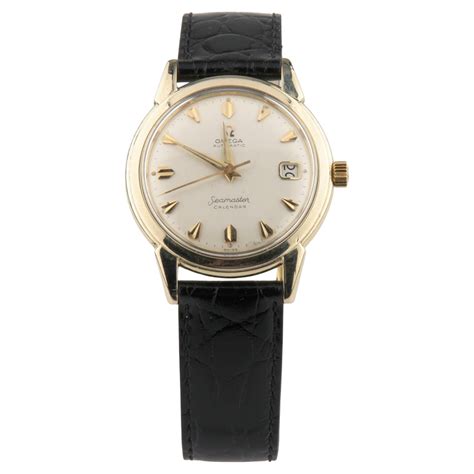 Vintage Omega Ω Men's Seamaster Calendar Automatic 14k Gold Filled ...