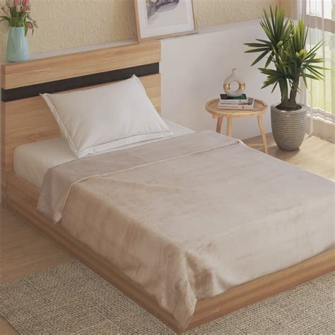 Buy Luxury Plush Flannel Single Blanket from Home Centre at just INR 1699.0
