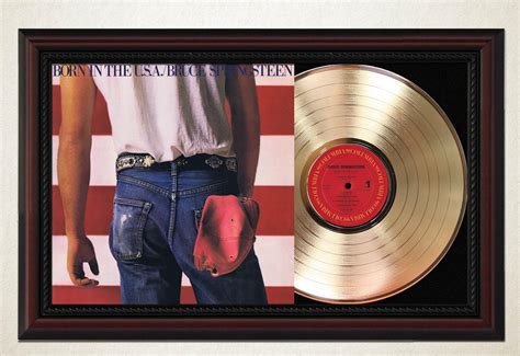Bruce Springsteen – Born in the USA Cherry Wood Gold LP Record Sleeve ...