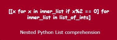 Image result for Nested List Comprehension Python