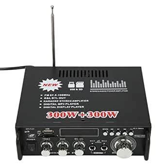 Amplifier Easy Operation Power Amplifier Good Sound Quality LED Display ...