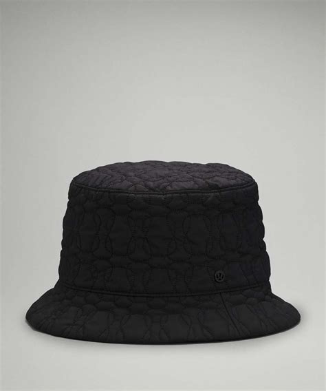 Lululemon Reversible Quilted Bucket Hat - Black - lulu fanatics