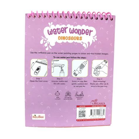 Water Wonder - Dinosaurs ( Reusable Magic Water Coloring Book ...