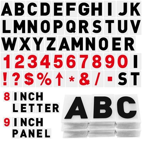 Buy Leinuosen 300 Pcs Sign Letter Printed on Marquee Letters Flexible ...