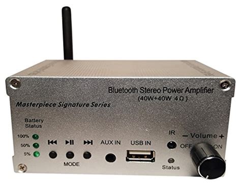 Masterpiece Signature Series Portable Audio Component Amplifier, Silver ...