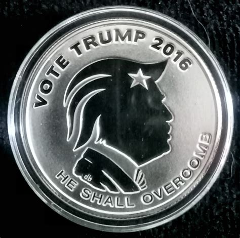 2016 Trump Reverse Proof 1 oz. Silver Shield -Oligarchy Series- w/COA ...