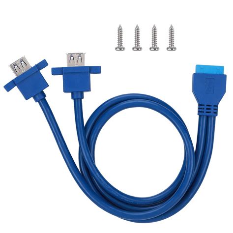 Acogedor USB Mount Cable, USB3.0 19PIN TO 2AF Front Motherboard Panel ...