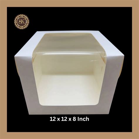 L-Shaped Window Box | Wedding Cake Box | Engagement Cake Box | Toll Ca ...