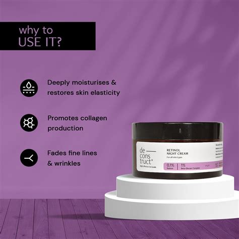 Retinol night cream - 0.1% Retinol + 1% Beta-Glucan Complex ...