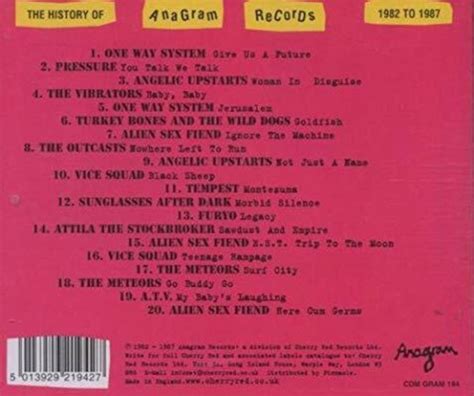 V.A./THE HISTORY OF ANAGRAM RECORDS 1982-1987 | RECORD SHOP CONQUEST ...