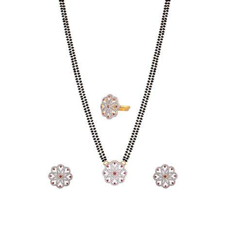 Sparkling Essentials Cz Mangalsutra Box Set – VOYLLA
