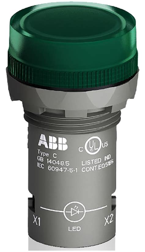 1SFA619403R5022 CL2-502G ABB | ABB, CL2-502G, Panel Mount Green LED ...