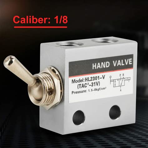 Buy Toggle Switch Valve Pheumatic 3 Position 2 Port Mechanical Valve ...