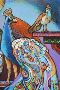 Athah Poster Indian Art Peacock Frameless 18x12 Paper Print - Minimal ...