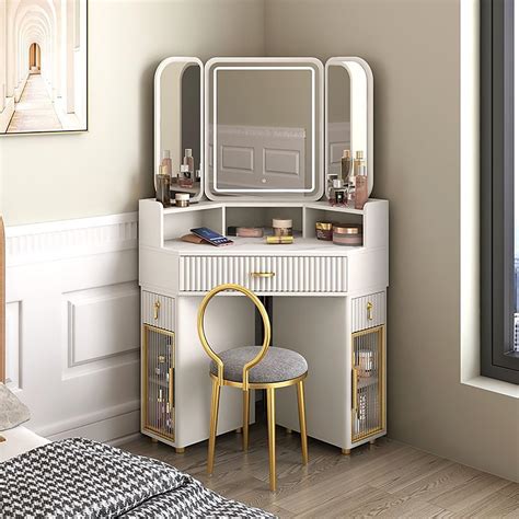 Corner Makeup Vanity Table