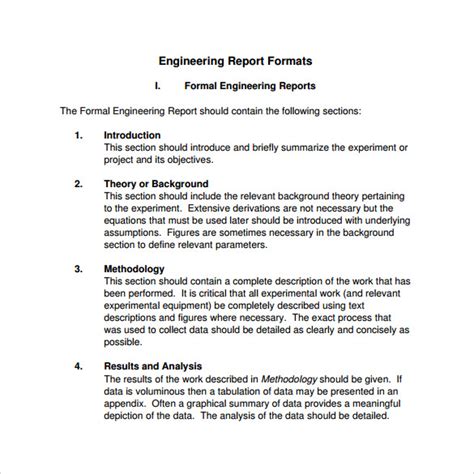 Image result for Example of an Engineering Report