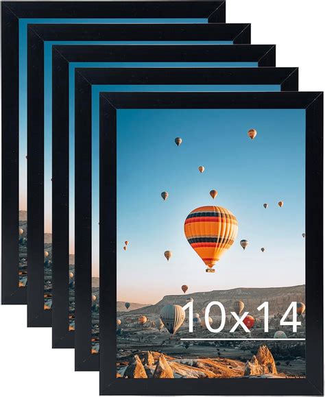Amazon.com - JCJMY 10x14 Picture Frame Set of 5 Black for 30 x 40cm ...