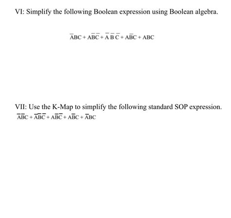 Image result for Simplify Using Boolean Algebra ABC ABC ABC ABC