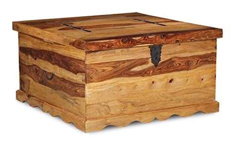 Buy Jali Indian Furniture Square Trunk Coffee Table - Living Room ...