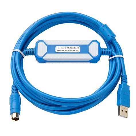 AMSAMOTION Gold Plated Version Delta PLC Programming Cable USB TO RS232 ...