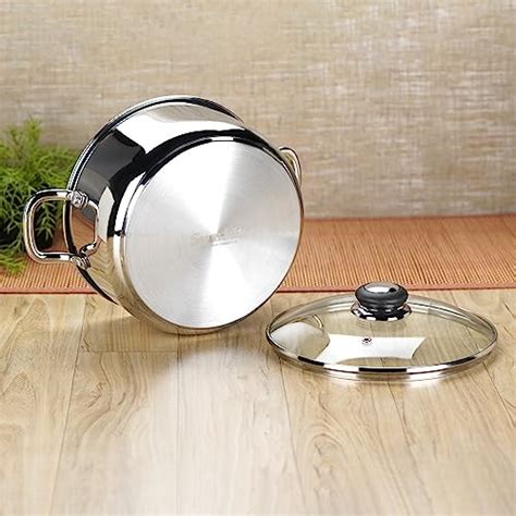Sumeet Stainless Steel Induction Bottom (Encapsulated Bottom) Casserol ...