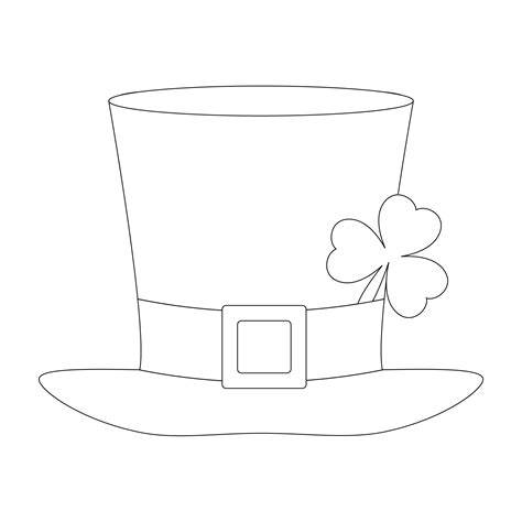 Printable Leprechaun Hat Pattern for St. Patrick's Day Crafts