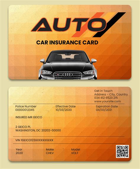 Image result for Car Insurance Card