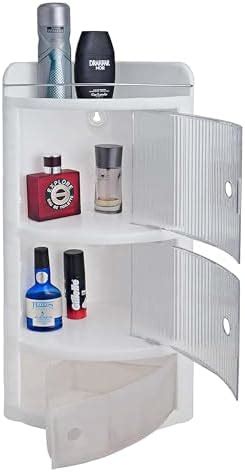 CIPLA PLAST Crystal Corner Wall Mounted Multipurpose Bathroom Cabinet ...