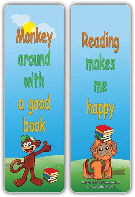 Buy Creanoso Reading Reader Sayings Book Clip – Furry Animals Bookmarks ...