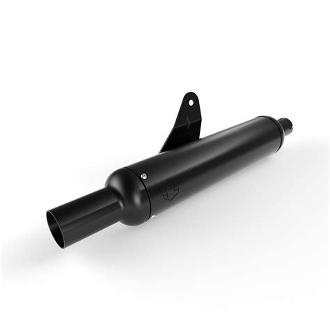 Royal Enfield 1990721 Black Lack Peashooter Silencer -IN for Classic ...