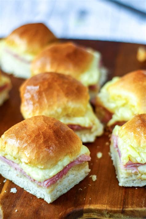 Easy Ham And Cheese Sliders | Recipe | Ham and cheese, Easy snacks ...